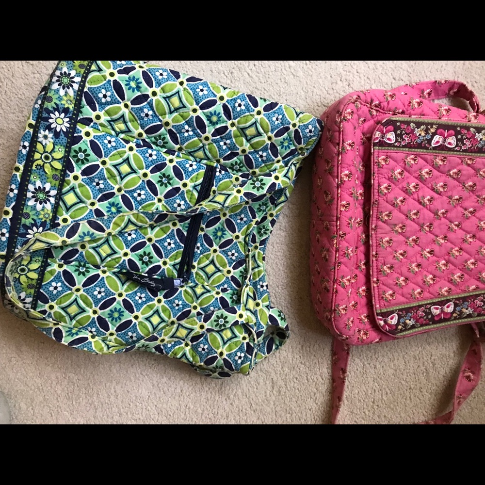 2 Vera Bucket Totes $25 or best offer